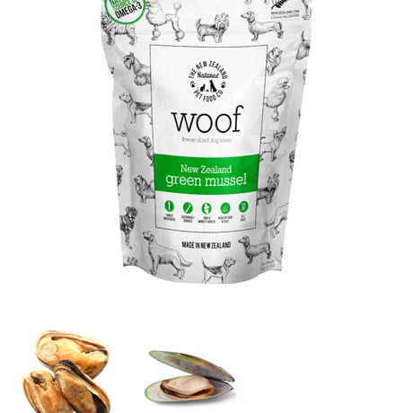【WOOF】グリーンリップドマッスル(緑イ貝) トリーツ