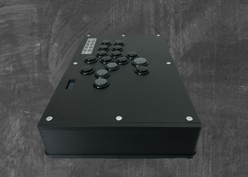 【普通のアケコン/レバーレスモデル】漆黒のブラック/OLED搭載 普通のアケコン/レバーレスモデル】漆黒のブラック🐦‍⬛/OLED