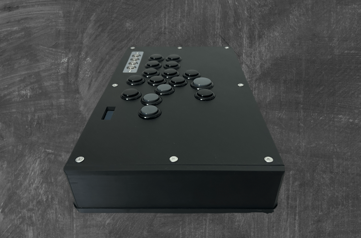 【普通のアケコン/レバーレスモデル】漆黒のブラック/OLED搭載 普通のアケコン/レバーレスモデル】漆黒のブラック🐦‍⬛/OLED