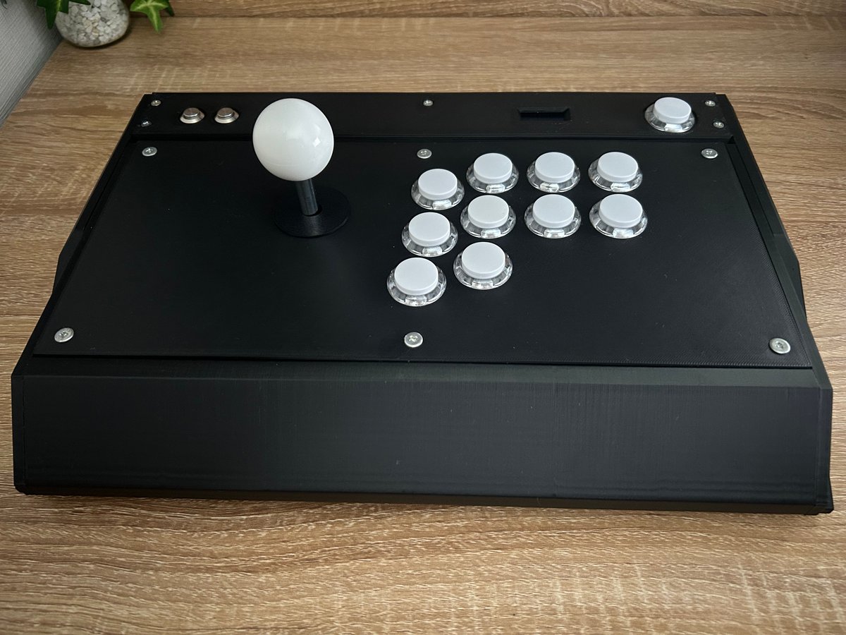 アーケードコントローラー　自作　24mmボタン　掌底ボタン　OLED  PWS アーケードコントローラー自作24mmボタン掌底ボタンOLED PWS-未使用級