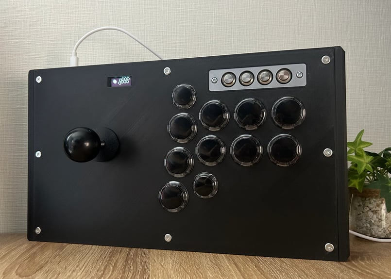 【普通のアケコン】Premium Edition 漆黒のブラック/OLED搭載 普通のアケコンSE/ジョイスティックレバーモデル】漆黒の