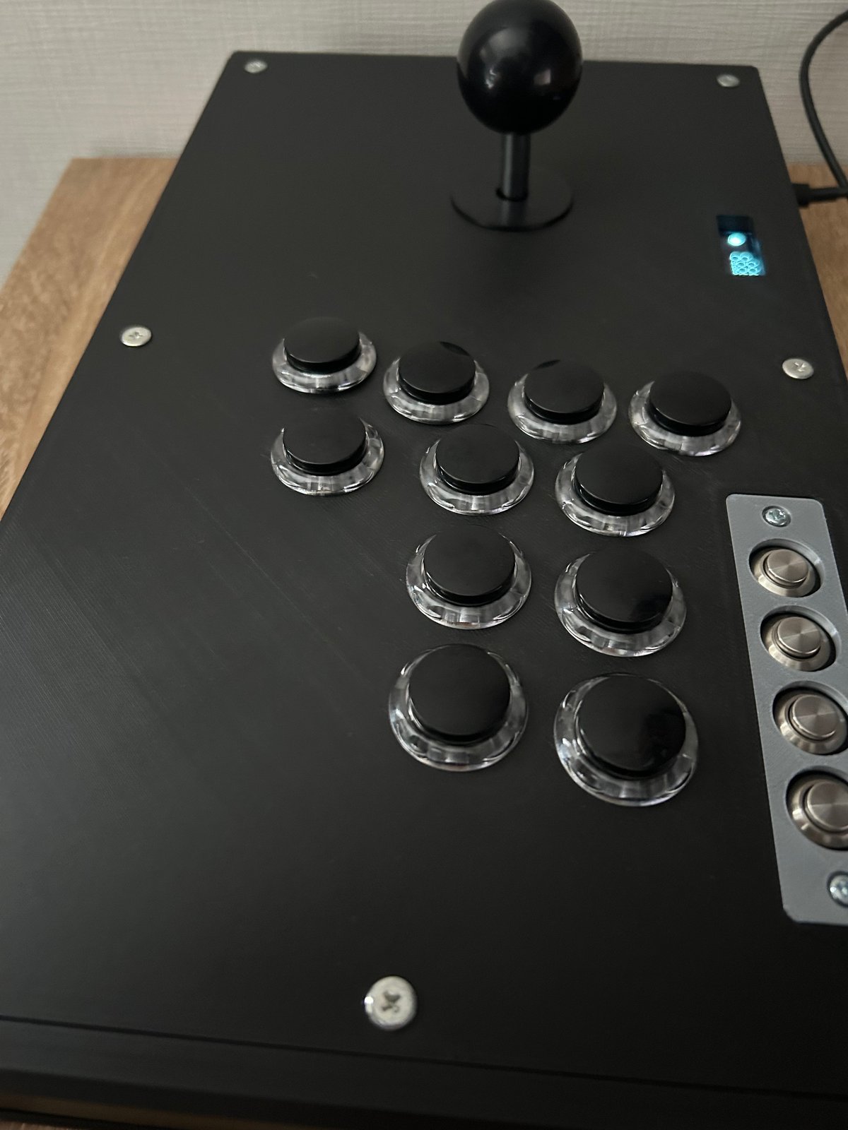 普通のアケコンSE/ジョイスティックレバーモデル】漆黒の