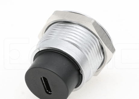 USB CtoCジャック/USBCジャックパネルマウントアダプター、防水ダストキャップ付き丸型変換ソケット (Silver Circular-USB C)