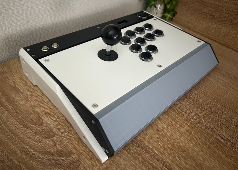 アーケードコントローラー　自作　24mmボタン　掌底ボタン　OLED  PWS アーケードコントローラー 自作 24mmボタン 掌底ボタン OLED PWS