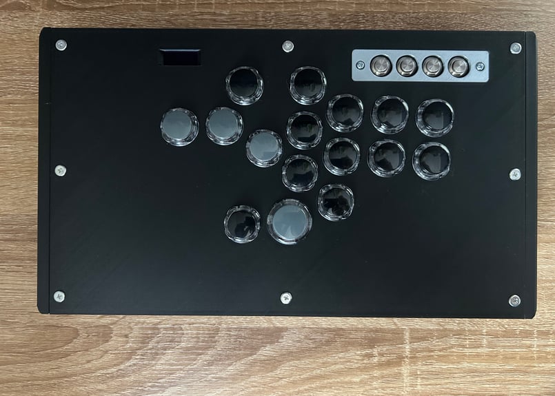 限定1台【普通のアケコン/レバーレスモデル】漆黒のブラック/OLED搭載 普通のアケコン/レバーレスモデル】漆黒のブラック🐦‍⬛/OLED