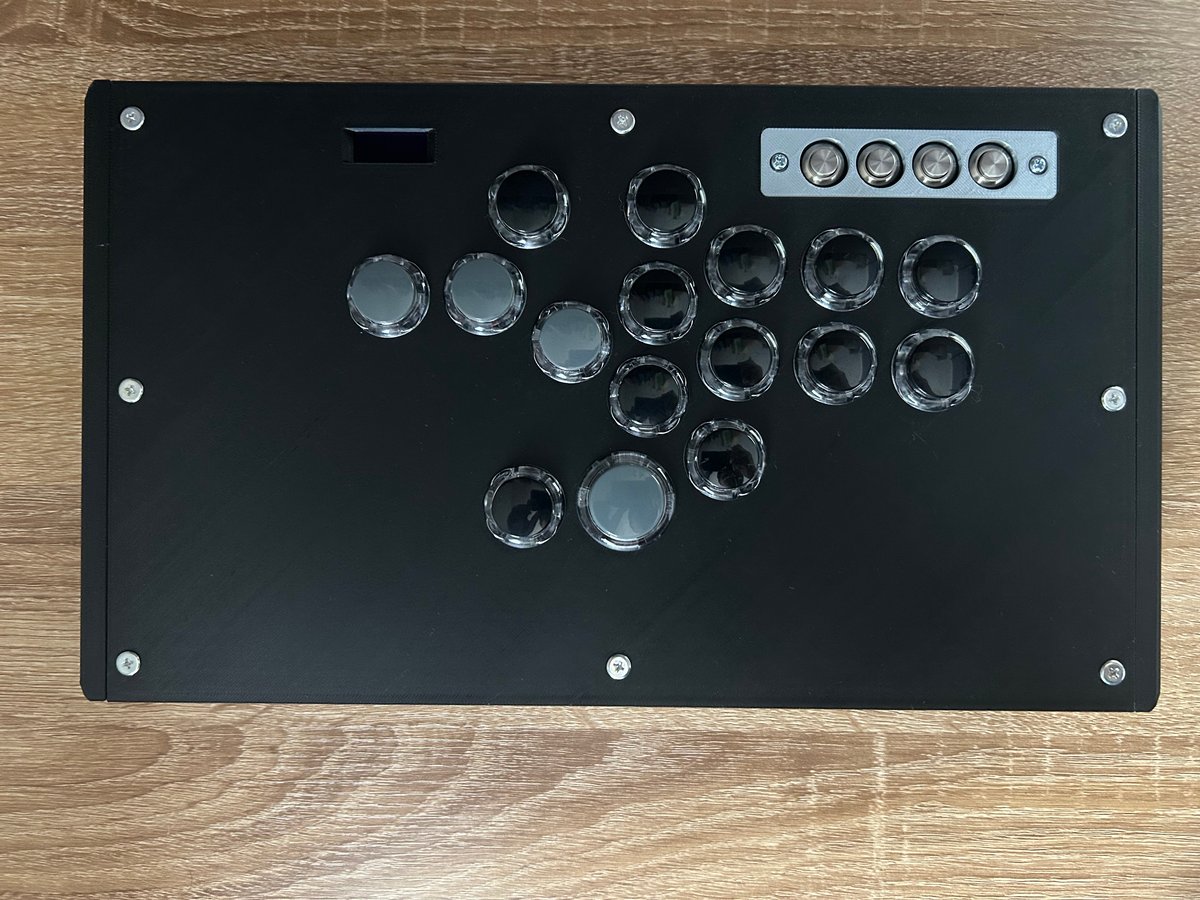 【普通のアケコン/レバーレスモデル】漆黒のブラック/OLED搭載 普通のアケコンSE/レバーレス】漆黒のブラック🐦‍⬛/OLED搭載