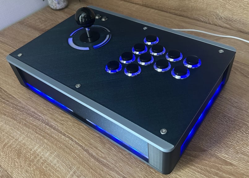 DP-3Ⅱ/LED搭載 ブラックレッド/ジョイスティックモデル アケコン DP-3