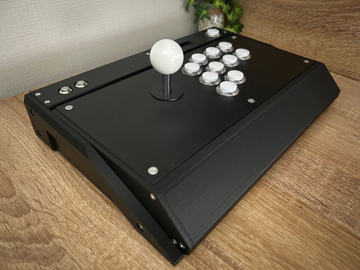 VFS-01】開閉できるアケコン24mmボタン/ブラック OLED搭載 | アケコン道場