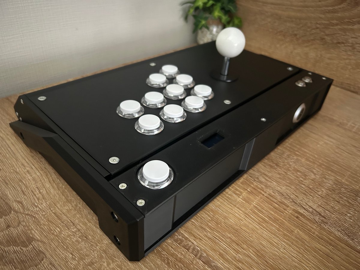 アーケードコントローラー　自作　24mmボタン　掌底ボタン　OLED  PWS アーケードコントローラー自作24mmボタン掌底ボタンOLED PWS-未使用級