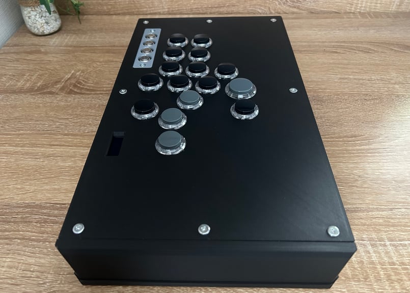 【普通のアケコン】Premium Edition 漆黒のブラック/OLED搭載 普通のアケコンSE/レバーレス】漆黒のブラック🐦‍⬛/OLED搭載