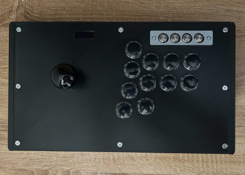 【普通のアケコン】Premium Edition 漆黒のブラック/OLED搭載 普通のアケコンSE/ジョイスティックレバーモデル】漆黒の