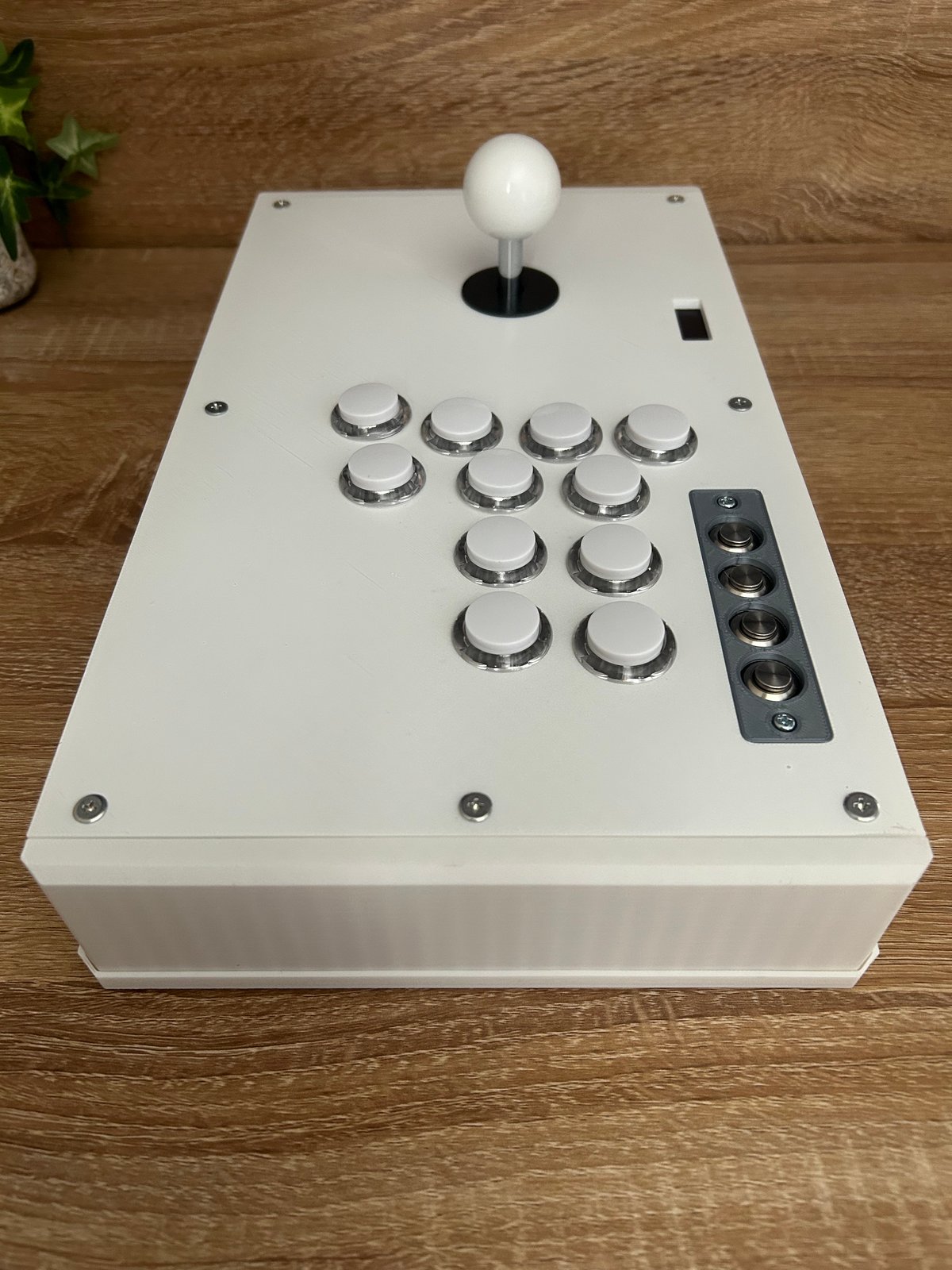 普通のアケコンSE/レバーモデル ボタンサイズ24mm】叛逆のホワイト