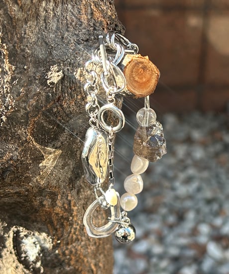 STONE / black stone bracelet