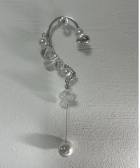 TIDE / Pearl stone ear hook