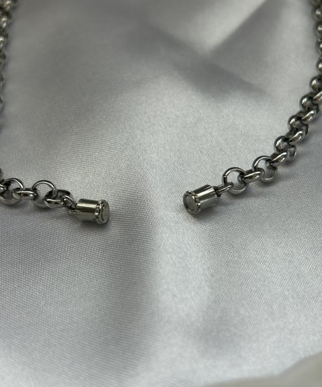NOIR / chain simple  magnet necklace