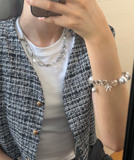 TIDE / ribbon chain ブレスレット