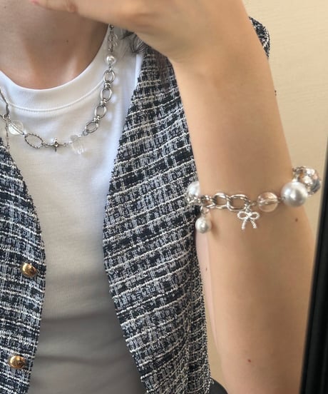 TIDE / ribbon chain ブレスレット