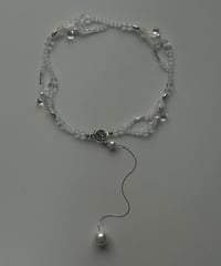 clear drop necklace