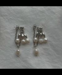 MIST / 2way pearl short earring
