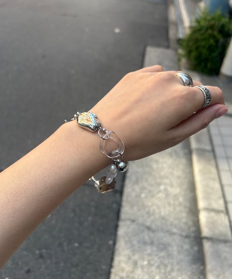 STONE / black stone bracelet