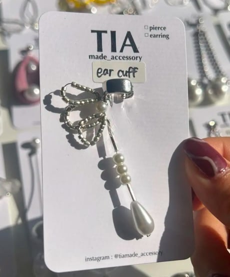 TIDE / ribbon ear cuff