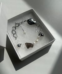 STONE / black stone bracelet