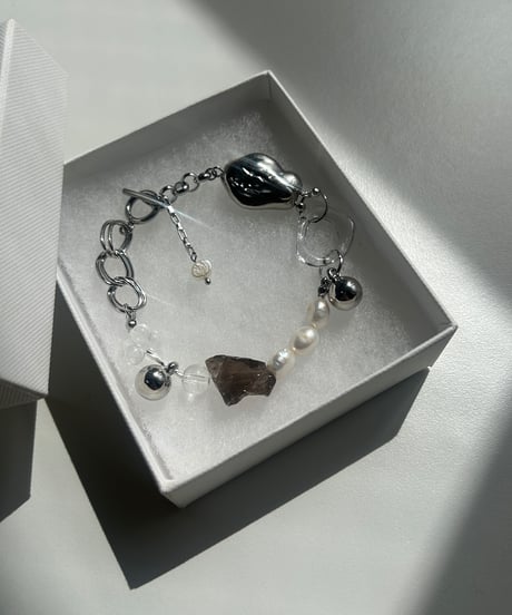 STONE / black stone bracelet