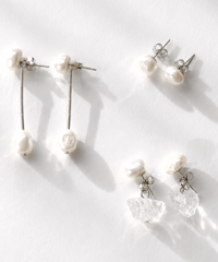 MIST / pearl 4way pierce（earring）