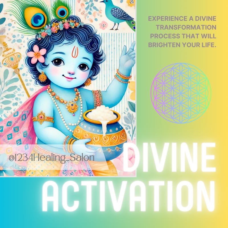 クリシュナ Krishna 25 ┃ AI ヒンドゥー スピリチュアルアート