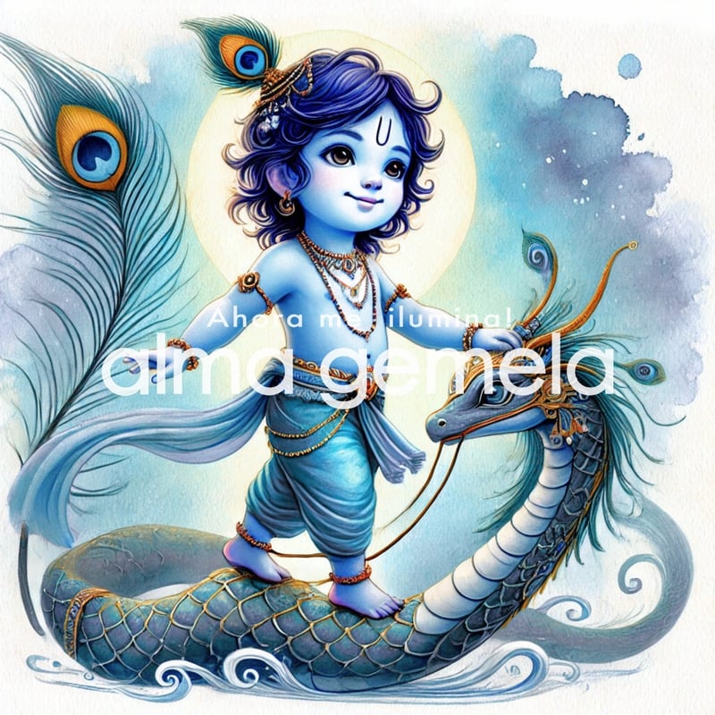 クリシュナ Krishna 14 ┃ AI ヒンドゥー スピリチュアルアート