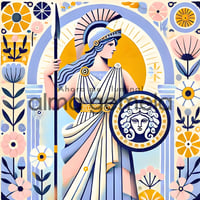 アテナ Athena 22 ┃ ギリシャ神話 スピリチュアルアート イラスト 商用利用◎一部制限あり