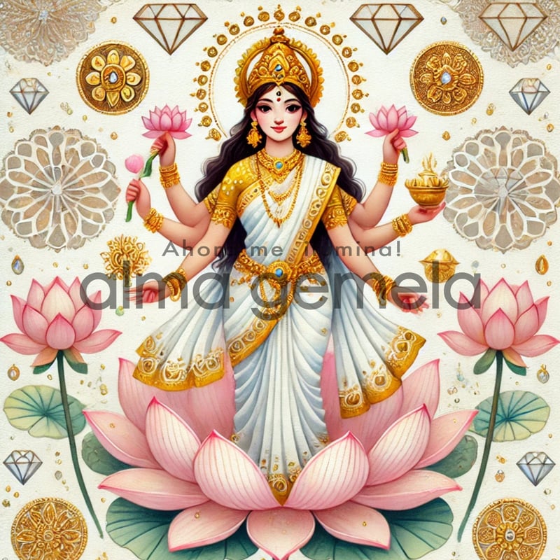 ラクシュミー Lakshmi 19 ┃ AI ヒンドゥー スピリチュアルアート