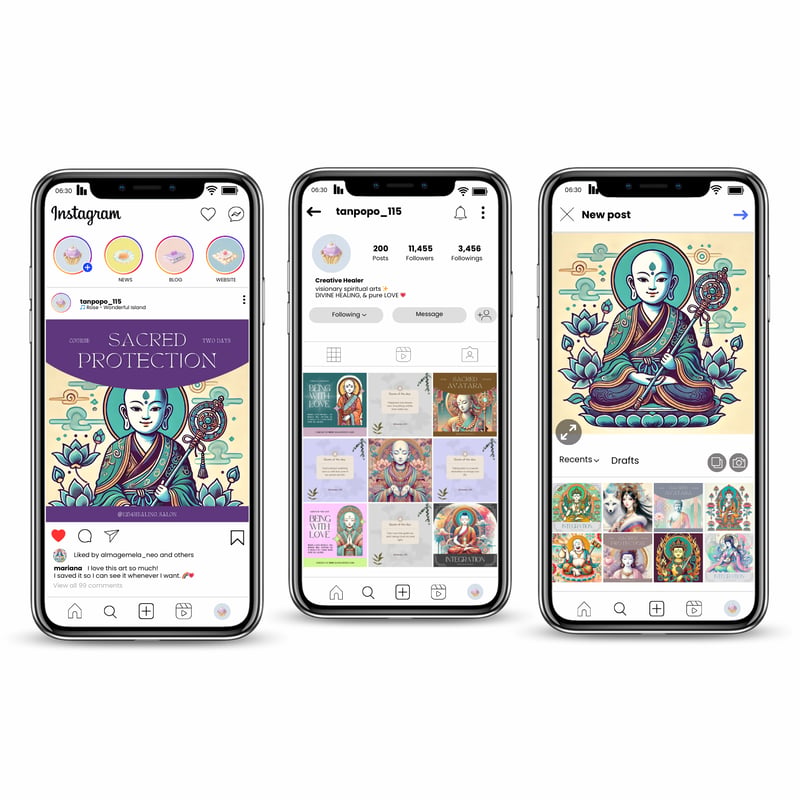 地蔵菩薩 Ksitigarbha 18 ┃ 仏画 スピリチュアルアート イラスト 商用