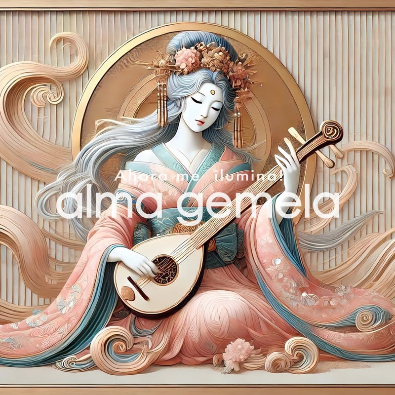 弁財天 Benzaiten 2 ┃ 仏画 スピリチュアルアート イラスト 商用利用
