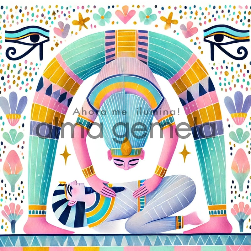 ゲブ＆ヌト Geb and Nut 16 ┃ AI エジプト スピリチュアルアート