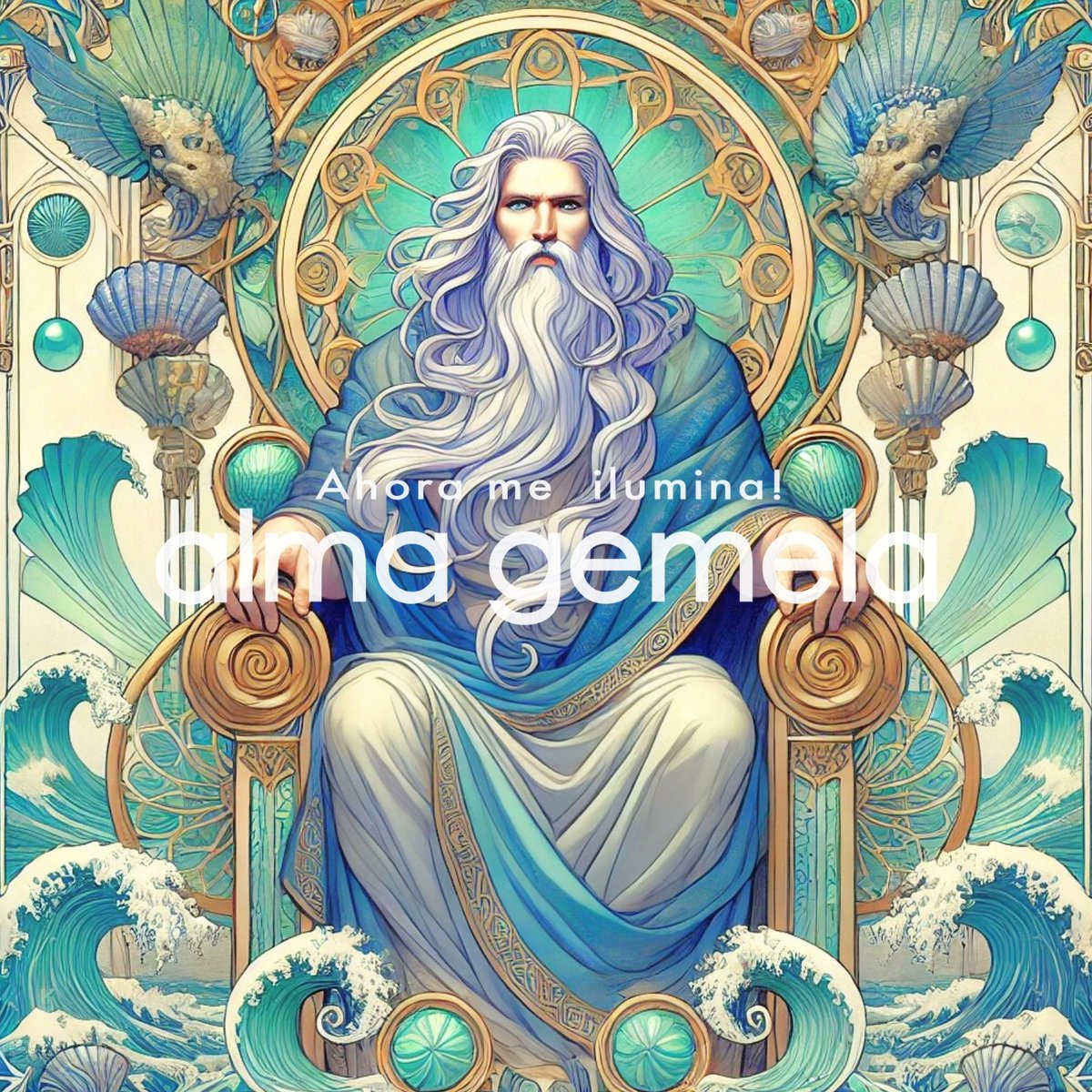 マナナン・マクリル Manannan Mac Lir 5 ┃ ケルト神話 スピリチュアルアート イラスト 商用利用◎一部制限あり