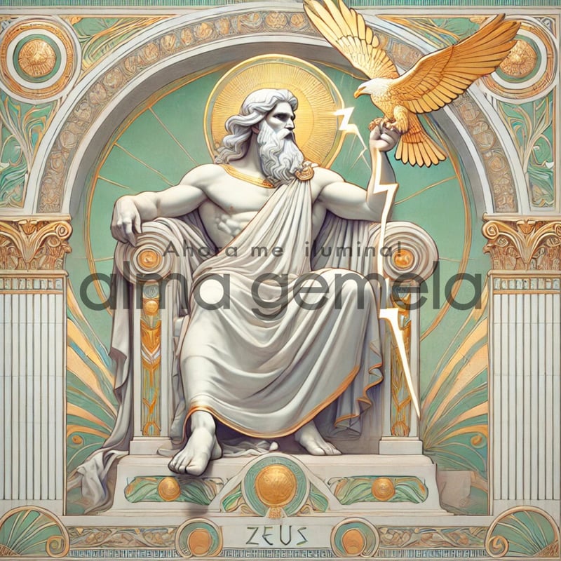ゼウス Zeus 8 ┃ ギリシャ神話 スピリチュアルアート イラスト 商用