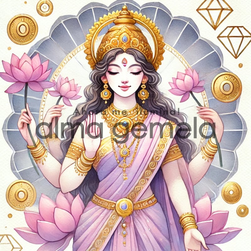 ラクシュミー Lakshmi 17 ┃ AI ヒンドゥー スピリチュアルアート
