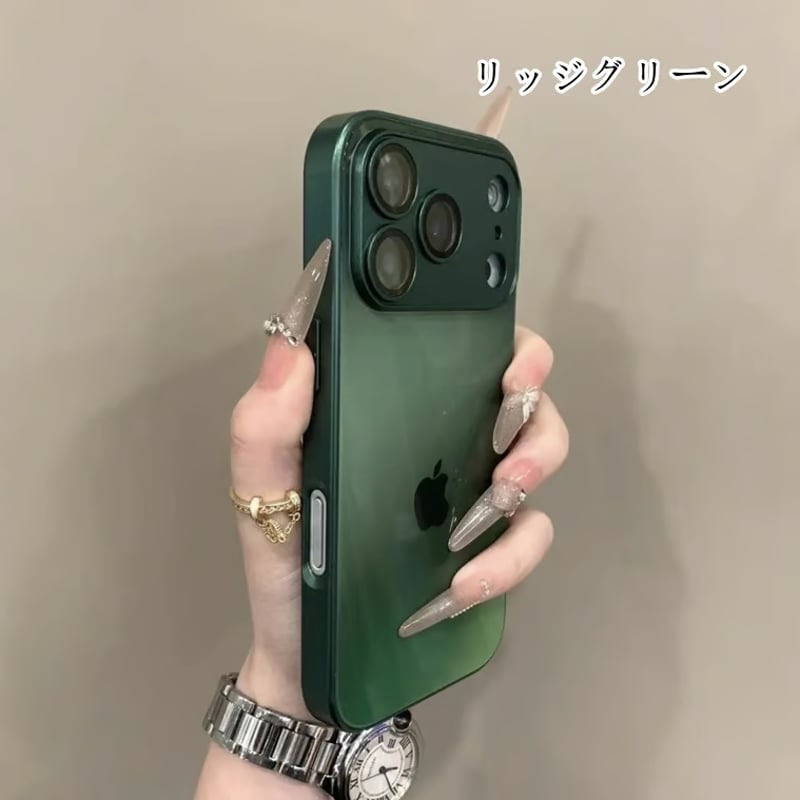 FM090] グラデーションカラー iphone17pro max 液体ガラス ケース キラ