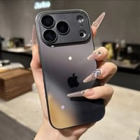 [FM090] グラデーションカラー iphone17pro max 液体ガラス ケース キラキラ カメラ保護 iphone15pro maxケース おしゃれ