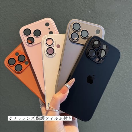 [FM184]  iphone 17/air ケース おしゃれ マット ガラス iphone16/16plus ケース 人気 おすすめ