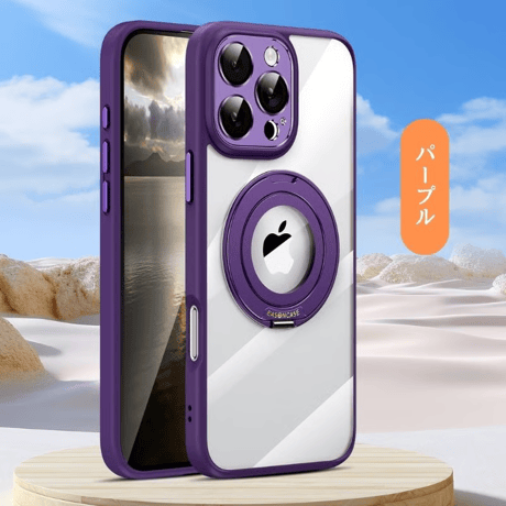 [FM067] マグセーフケース iphone16 pro ケース クリアケース スタンド付き カメラ保護 iphone ケース 人気