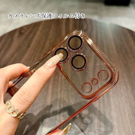 [FM017] iphone17 ケース クリア キラキラ iPhone16/15proケース ラメ入り iphone 透明ケース かわいい