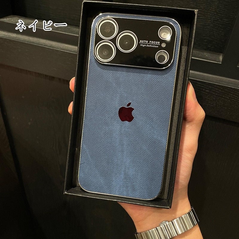 FM146] iPhone17プロ マックス ケース デニム スマホケース メンズ