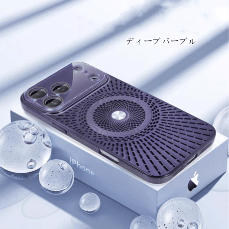 [FM194] iphone17 プロ ケース 通気 放熱 iphone 16 pro max ケース magsafe 携帯 ケース 涼感
