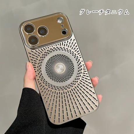 [FM194] iphone17 プロ ケース 通気 放熱 iphone 16 pro max ケース magsafe 携帯 ケース 涼感