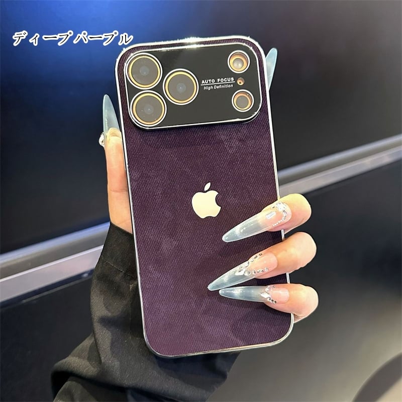 FM146] iPhone17プロ マックス ケース デニム スマホケース メンズ