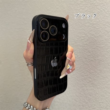 [FM152] クロコダイル柄 高級 iPhone air ケース iPhone17 Pro Max ケース メンズ おしゃれ アイフォン 16pro max カバー レザー カメラ保護