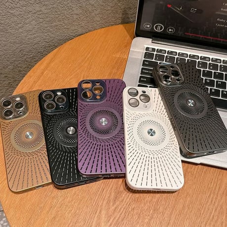 [FM194] iphone17 プロ ケース 通気 放熱 iphone 16 pro max ケース magsafe 携帯 ケース 涼感