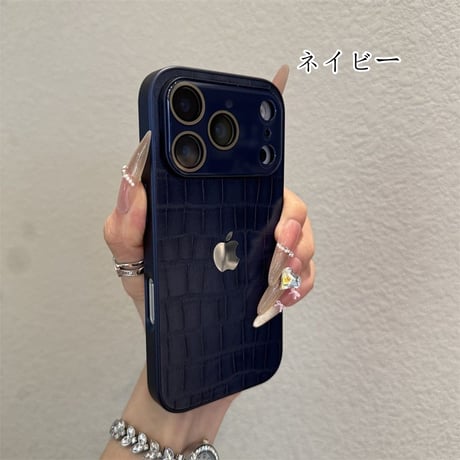 [FM152] クロコダイル柄 高級 iPhone air ケース iPhone17 Pro Max ケース メンズ おしゃれ アイフォン 16pro max カバー レザー カメラ保護